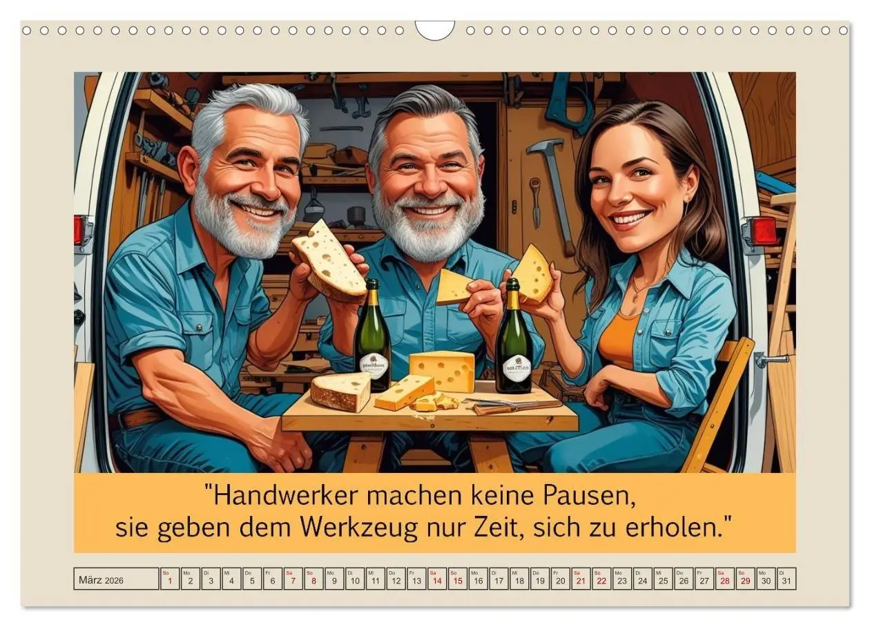 Bild: 9783516653410 | Meisterhaft daneben - Die witzige Seite des Handwerks (Wandkalender...