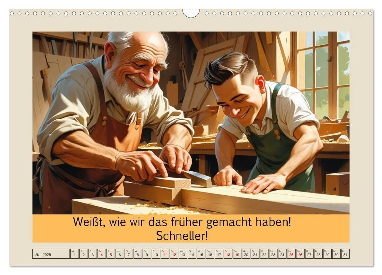 Bild: 9783516653410 | Meisterhaft daneben - Die witzige Seite des Handwerks (Wandkalender...