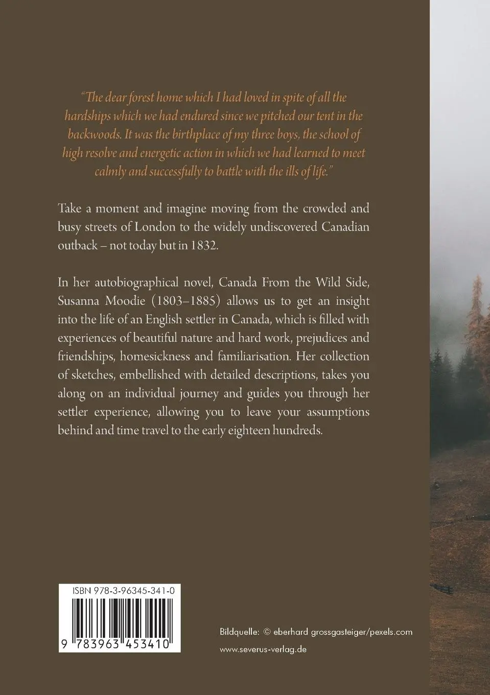 Rückseite: 9783963453410 | Canada from the Wild Side | Life as a Canadian Settler | Moodie | Buch