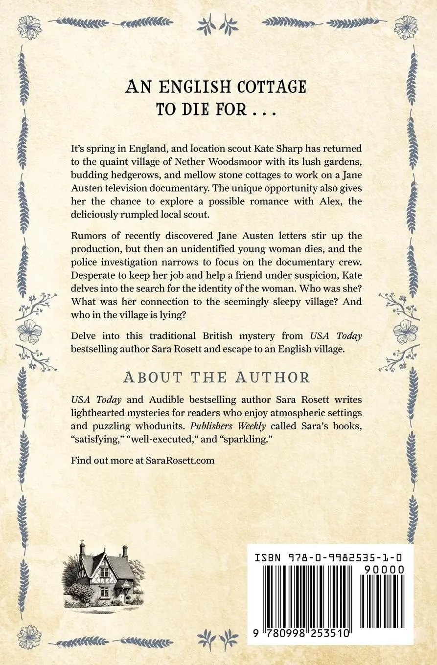 Rückseite: 9780998253510 | Death in an English Cottage | Sara Rosett | Taschenbuch | Englisch