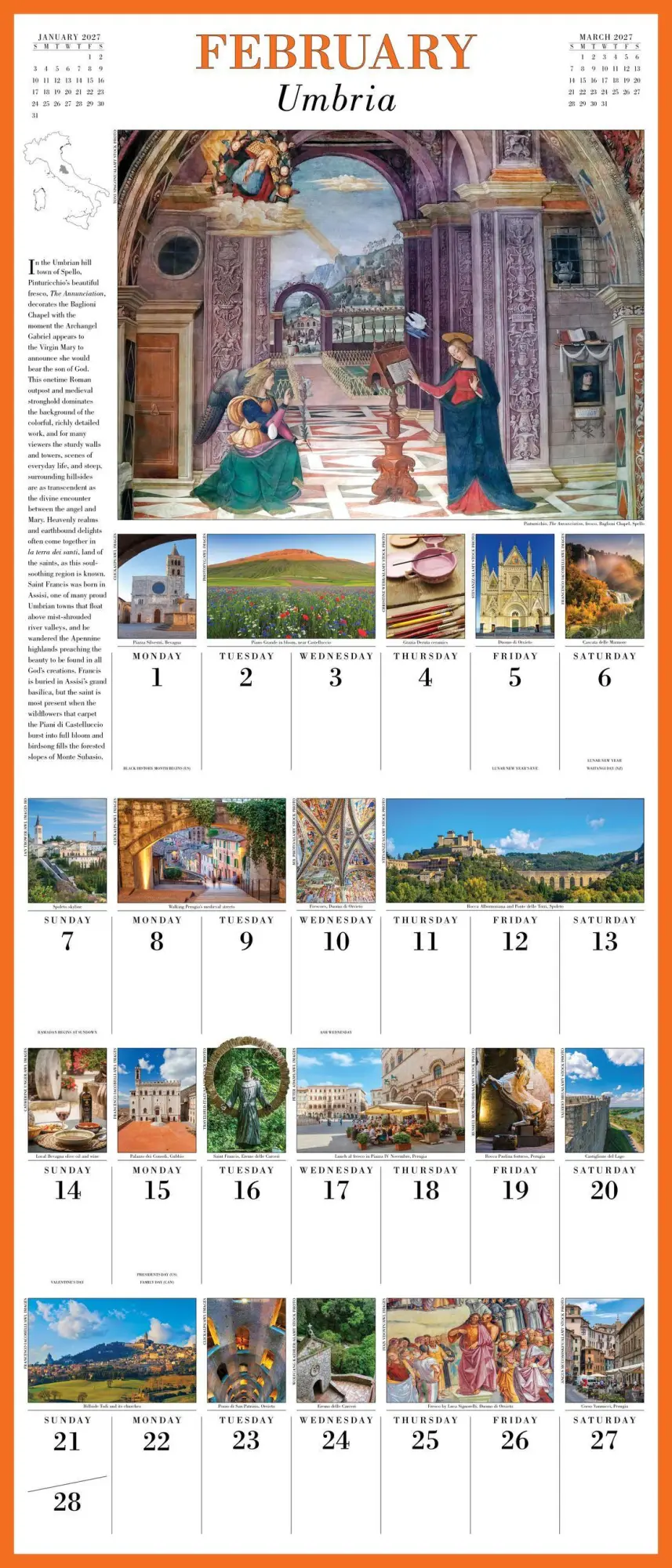 Bild: 9781523533510 | 365 Days in Italy Picture-A-Day® Wall Calendar 2027 | Schultz (u. a.)