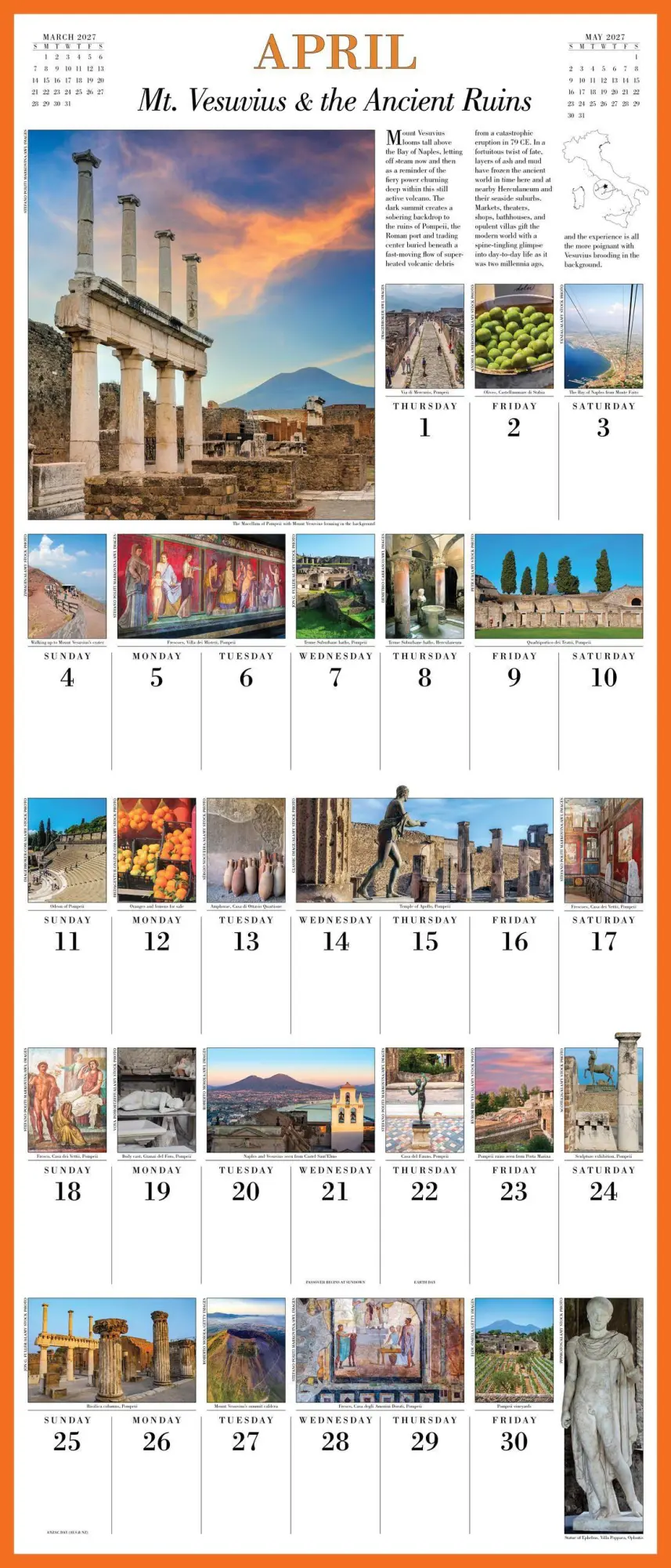 Bild: 9781523533510 | 365 Days in Italy Picture-A-Day® Wall Calendar 2027 | Schultz (u. a.)