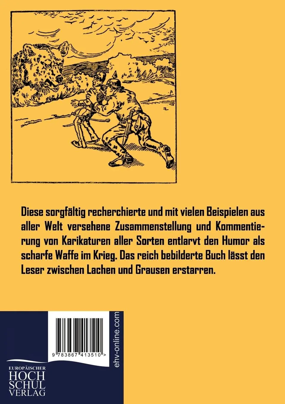 Rückseite: 9783867413510 | Die Karikatur im 1. Weltkrieg | Ernst Schulz-Besser | Taschenbuch