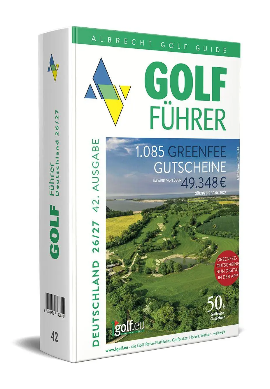 Cover: 9783870143510 | Albrecht Golf Führer Deutschland 26/27 inklusive Greenfee Gutscheinen