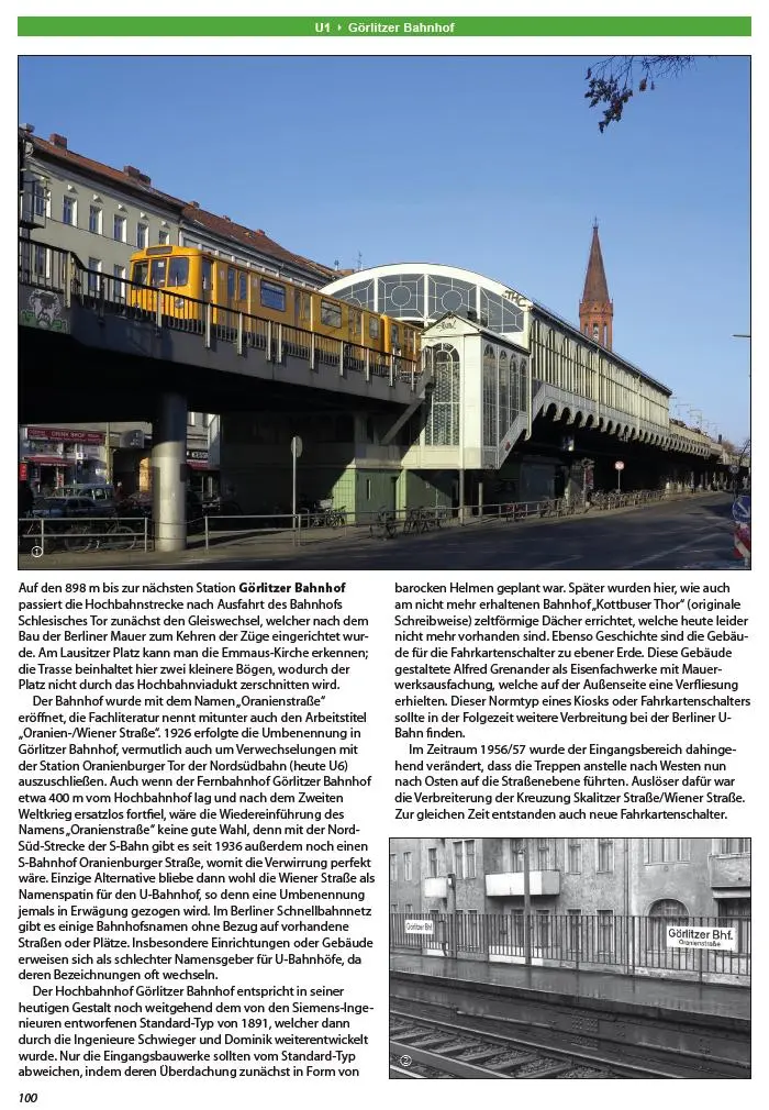 Bild: 9783936573510 | Berliner U-Bahn-Linien: U1 | Stammstrecke durch Kreuzberg | Seefeldt