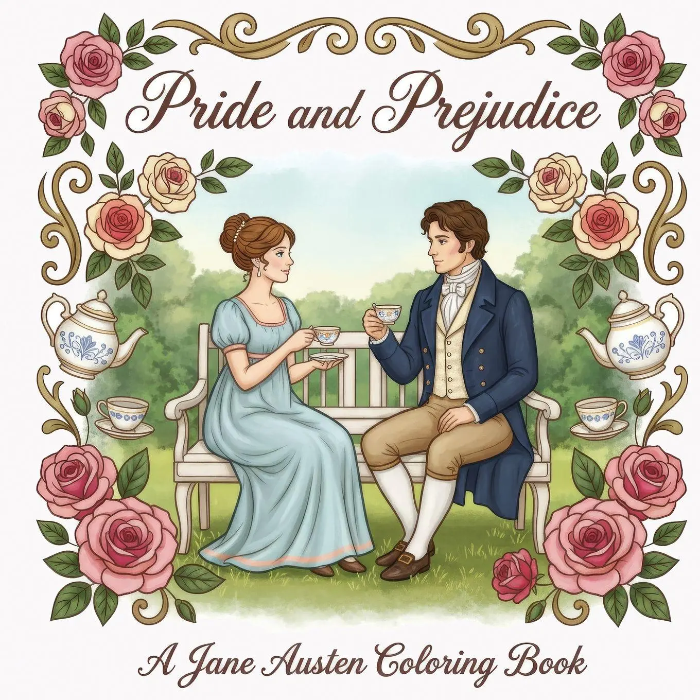 Cover: 9781948713610 | Pride and Prejudice | A Jane Austen Coloring Book | Taschenbuch | 2026