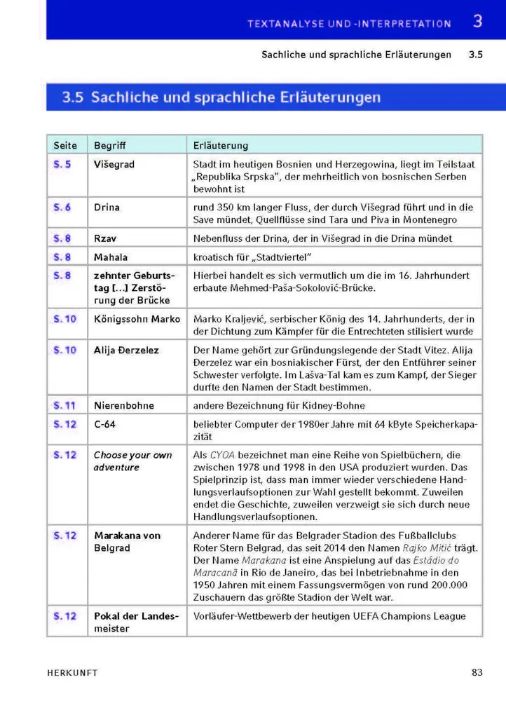Bild: 9783129303610 | Herkunft von Sasa Stanisic - Textanalyse und Interpretation | Stanisic