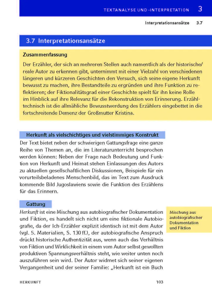 Bild: 9783129303610 | Herkunft von Sasa Stanisic - Textanalyse und Interpretation | Stanisic