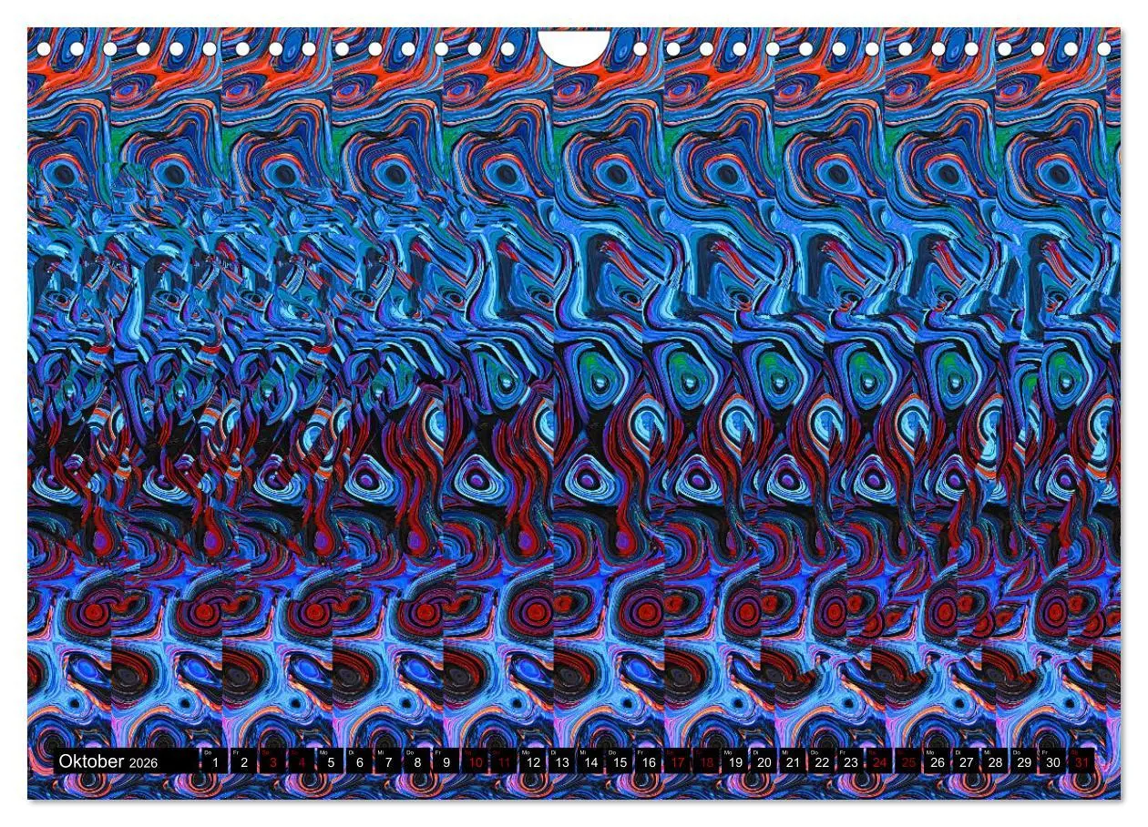 Bild: 9783457613610 | Magische Bilder - 3D Illusionen (Wandkalender 2026 DIN A4 quer),...