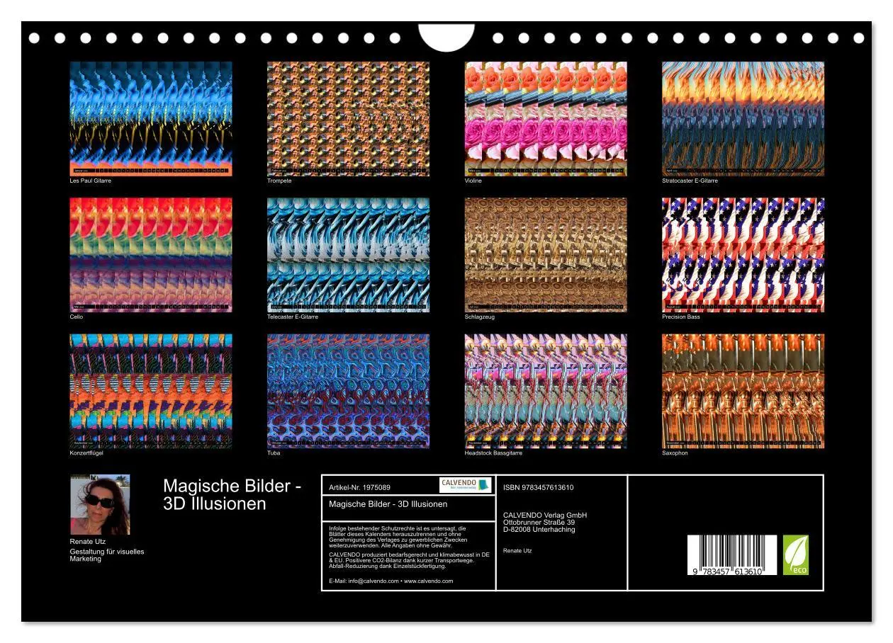 Bild: 9783457613610 | Magische Bilder - 3D Illusionen (Wandkalender 2026 DIN A4 quer),...