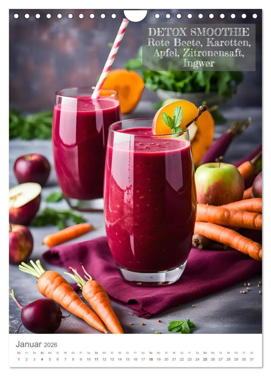 Bild: 9783516253610 | Vitamine im Glas - Gesunde Smoothie Kreationen (Wandkalender 2026...
