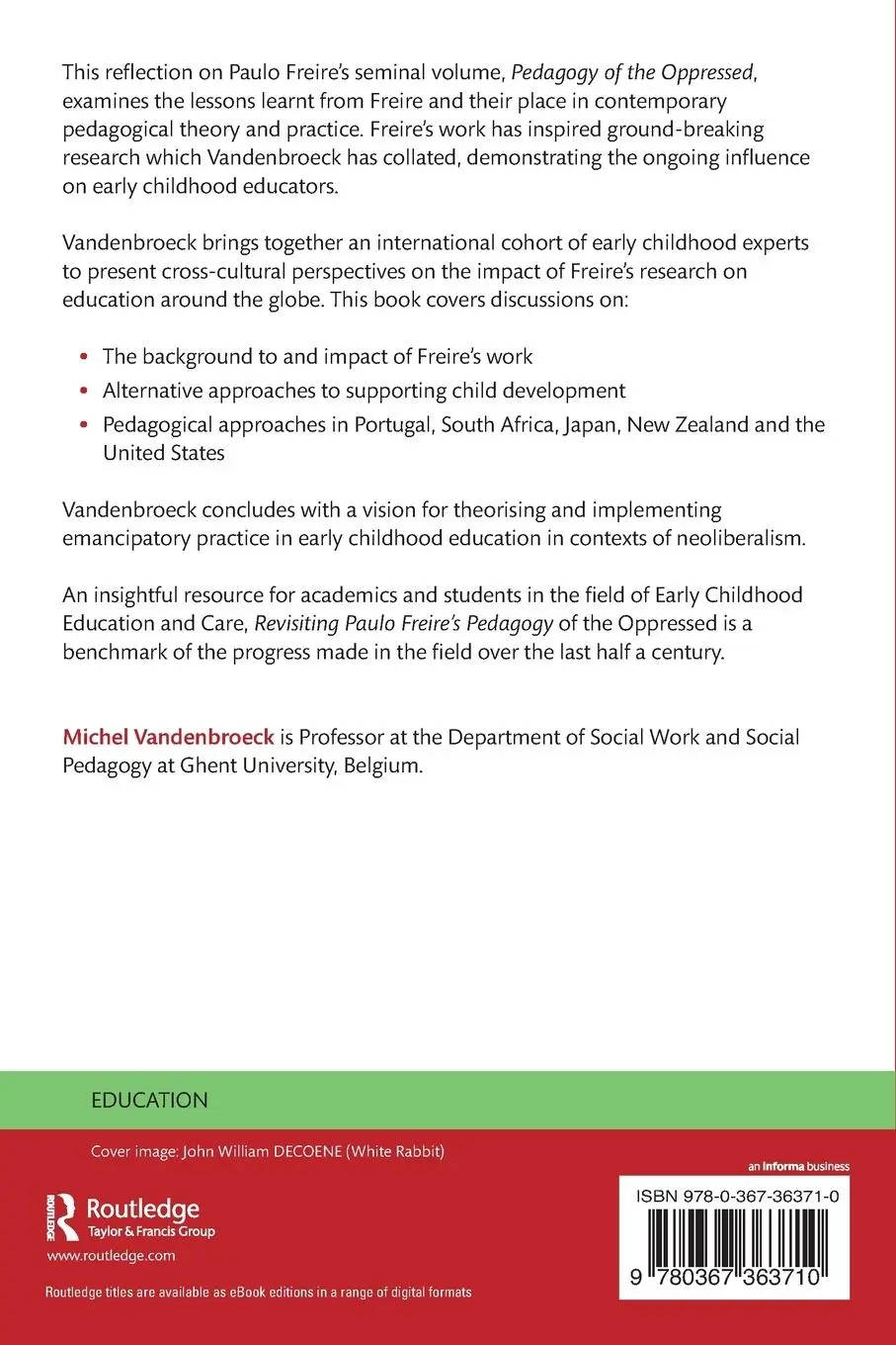 Rückseite: 9780367363710 | Revisiting Paulo Freire's Pedagogy of the Oppressed | Vandenbroeck