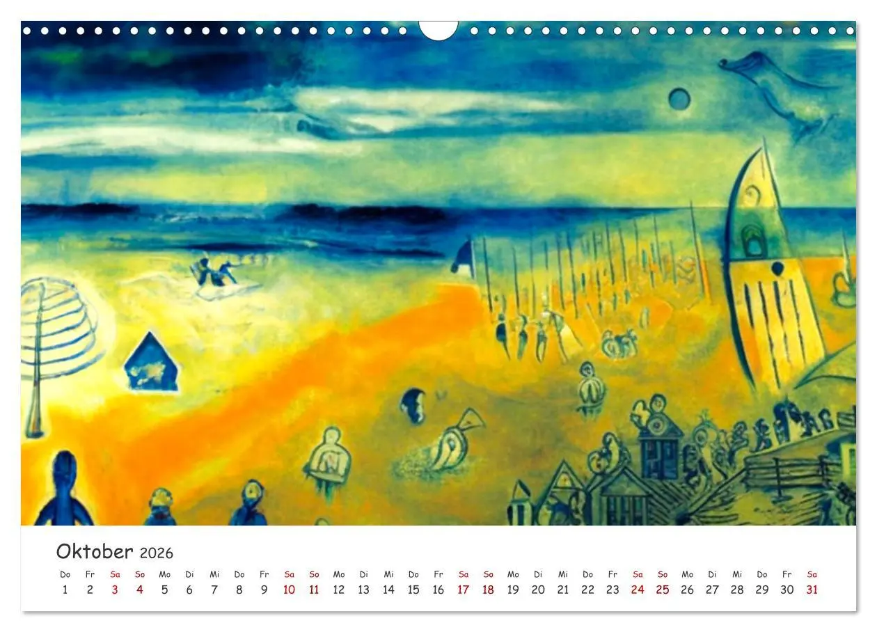Bild: 9783457533710 | Ostsee Kunstwerke (Wandkalender 2026 DIN A3 quer), CALVENDO...
