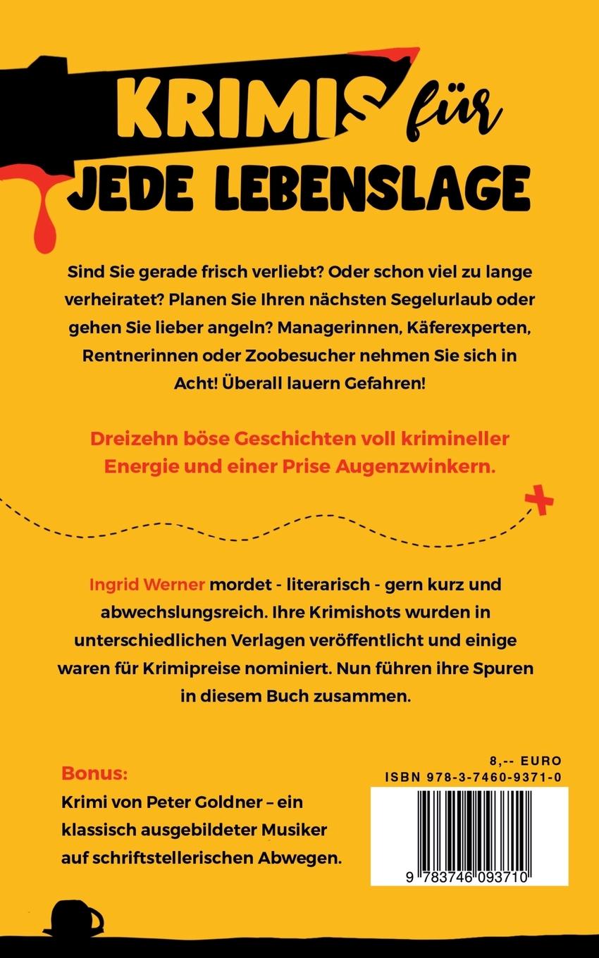 Rückseite: 9783746093710 | Krimis für jede Lebenslage | 13 böse Geschichten | Ingrid Werner