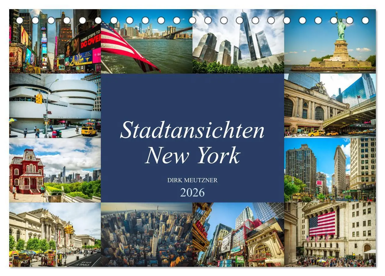 Cover: 9783457903810 | Stadtansichten New York (Tischkalender 2026 DIN A5 quer), CALVENDO...