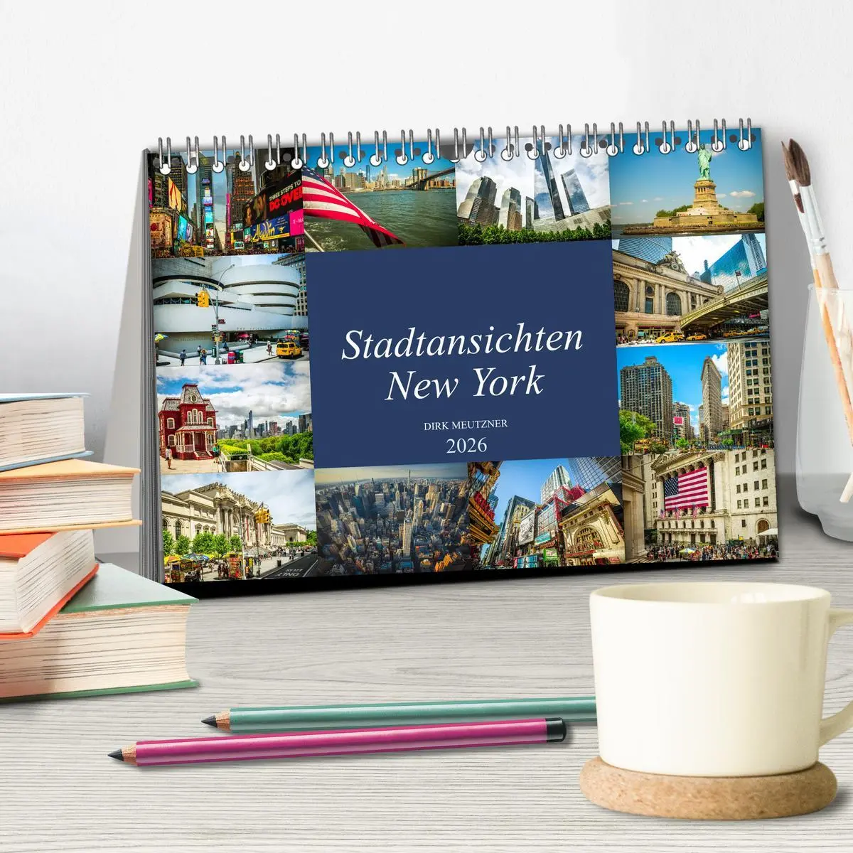 Bild: 9783457903810 | Stadtansichten New York (Tischkalender 2026 DIN A5 quer), CALVENDO...