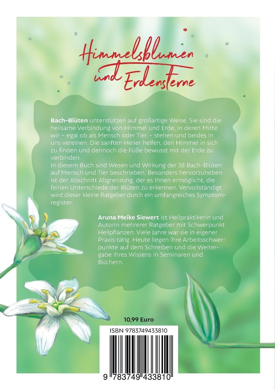 Rückseite: 9783749433810 | Himmelsblumen und Erdensterne | Aruna Meike Siewert | Taschenbuch