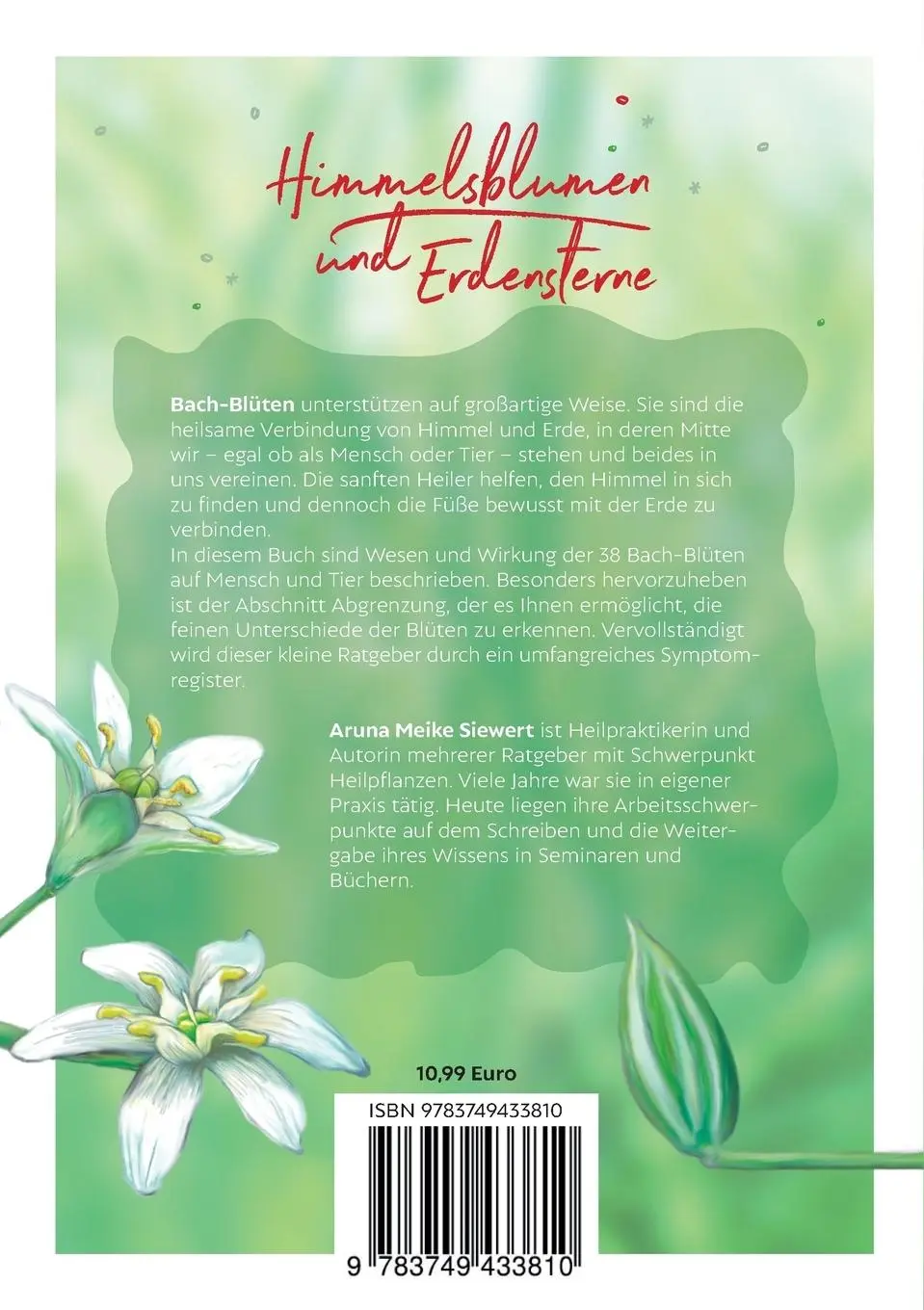 Rückseite: 9783749433810 | Himmelsblumen und Erdensterne | Aruna Meike Siewert | Taschenbuch