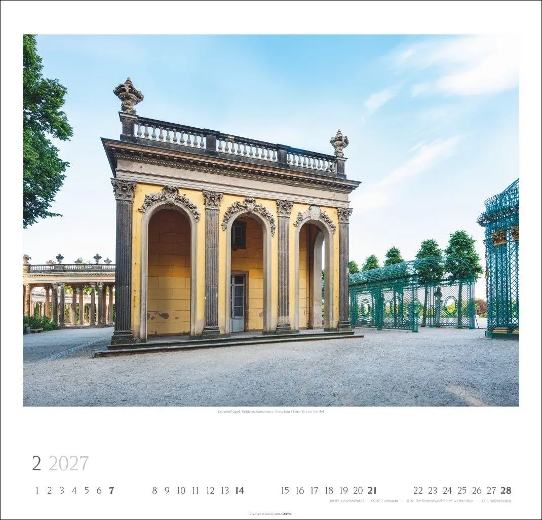 Bild: 9783839903810 | Ein Spaziergang durch Preußische Schlösser und Gärten Kalender 2027