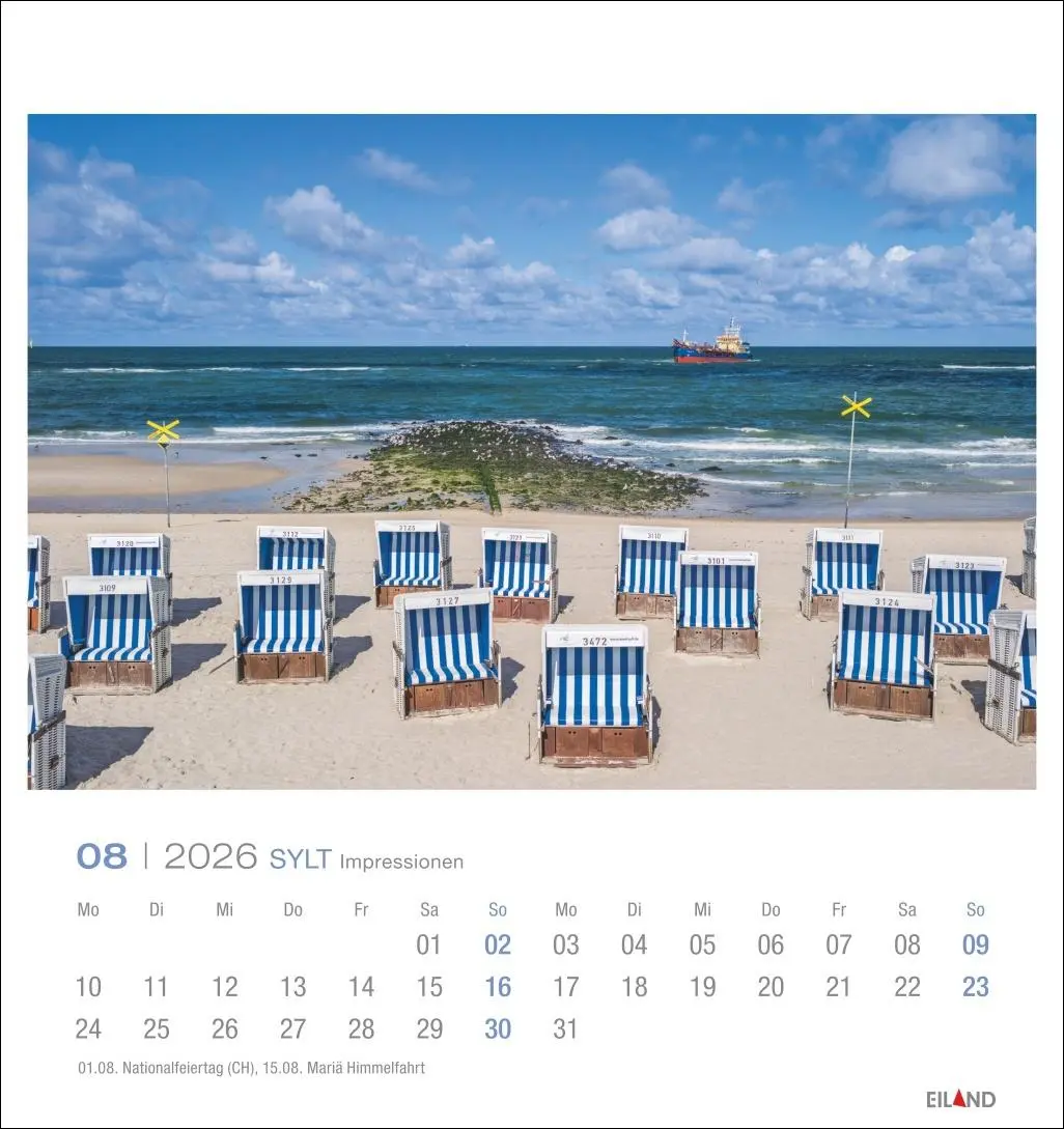 Bild: 9783964023810 | Sylt Impressionen Postkartenkalender 2026 | Hans Jessel | Kalender