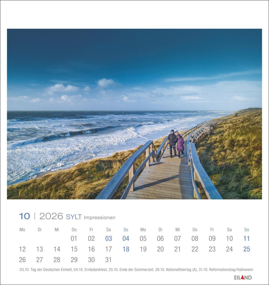 Bild: 9783964023810 | Sylt Impressionen Postkartenkalender 2026 | Hans Jessel | Kalender