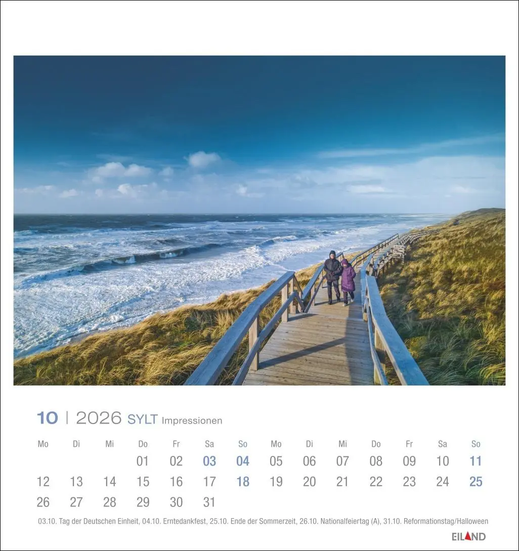 Bild: 9783964023810 | Sylt Impressionen Postkartenkalender 2026 | Hans Jessel | Kalender