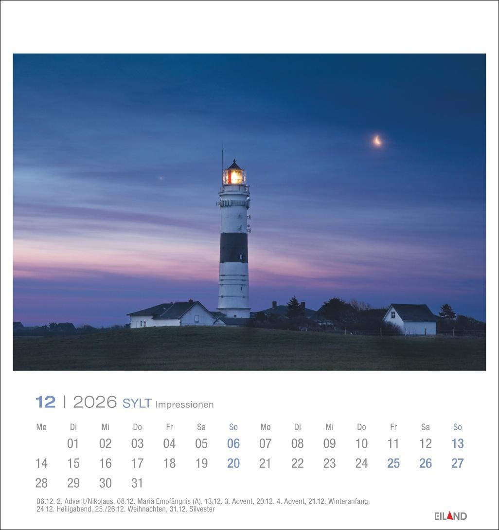 Bild: 9783964023810 | Sylt Impressionen Postkartenkalender 2026 | Hans Jessel | Kalender