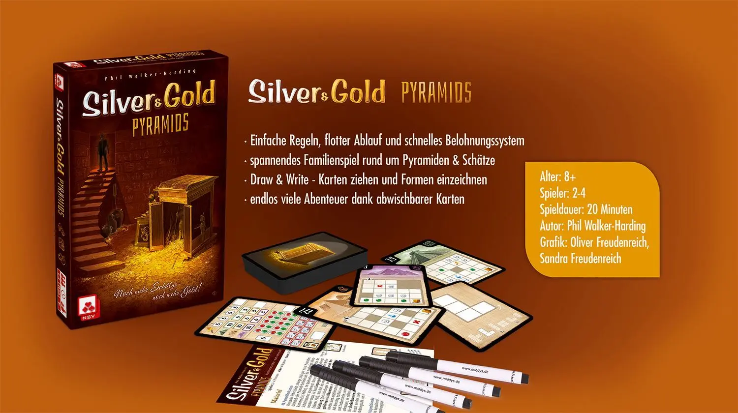 Bild: 4012426883910 | Silver &amp; Gold Pyramids - das Spiel für endlos viele Abenteuer | NSV