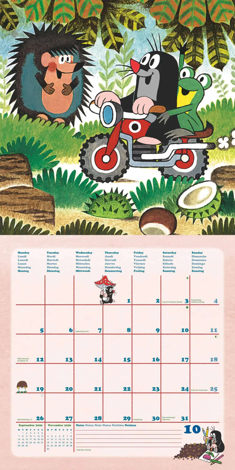 Bild: 4069095003910 | N NEUMANNVERLAGE - Der kleine Maulwurf 2026 Broschürenkalender,...