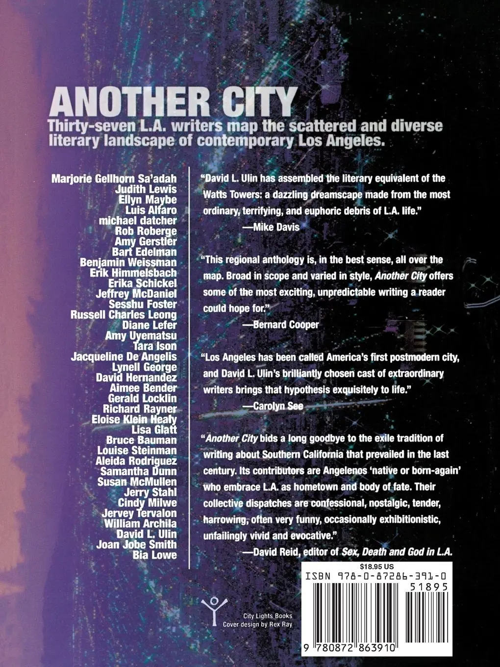 Rückseite: 9780872863910 | Another City | Writing from Los Angeles | David L Ulin | Taschenbuch