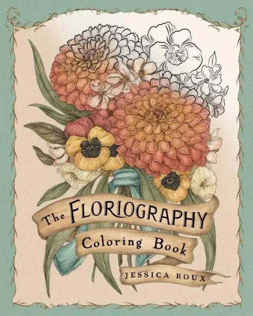 Cover: 9781524893910 | Floriography Coloring Book | Jessica Roux | Taschenbuch | Englisch