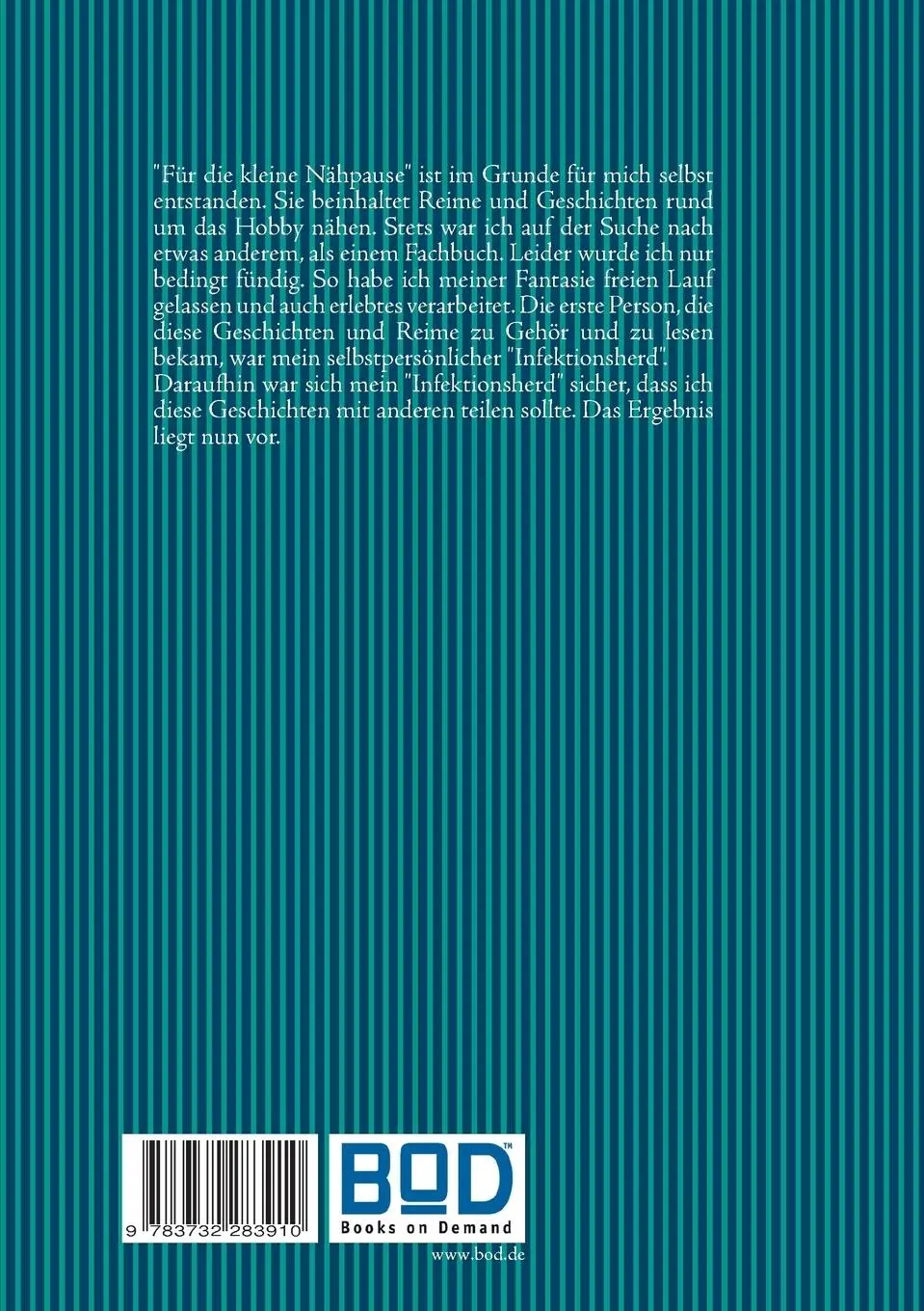 Rückseite: 9783732283910 | Für die kleine Nähpause | Andreas Tonder | Taschenbuch | Paperback