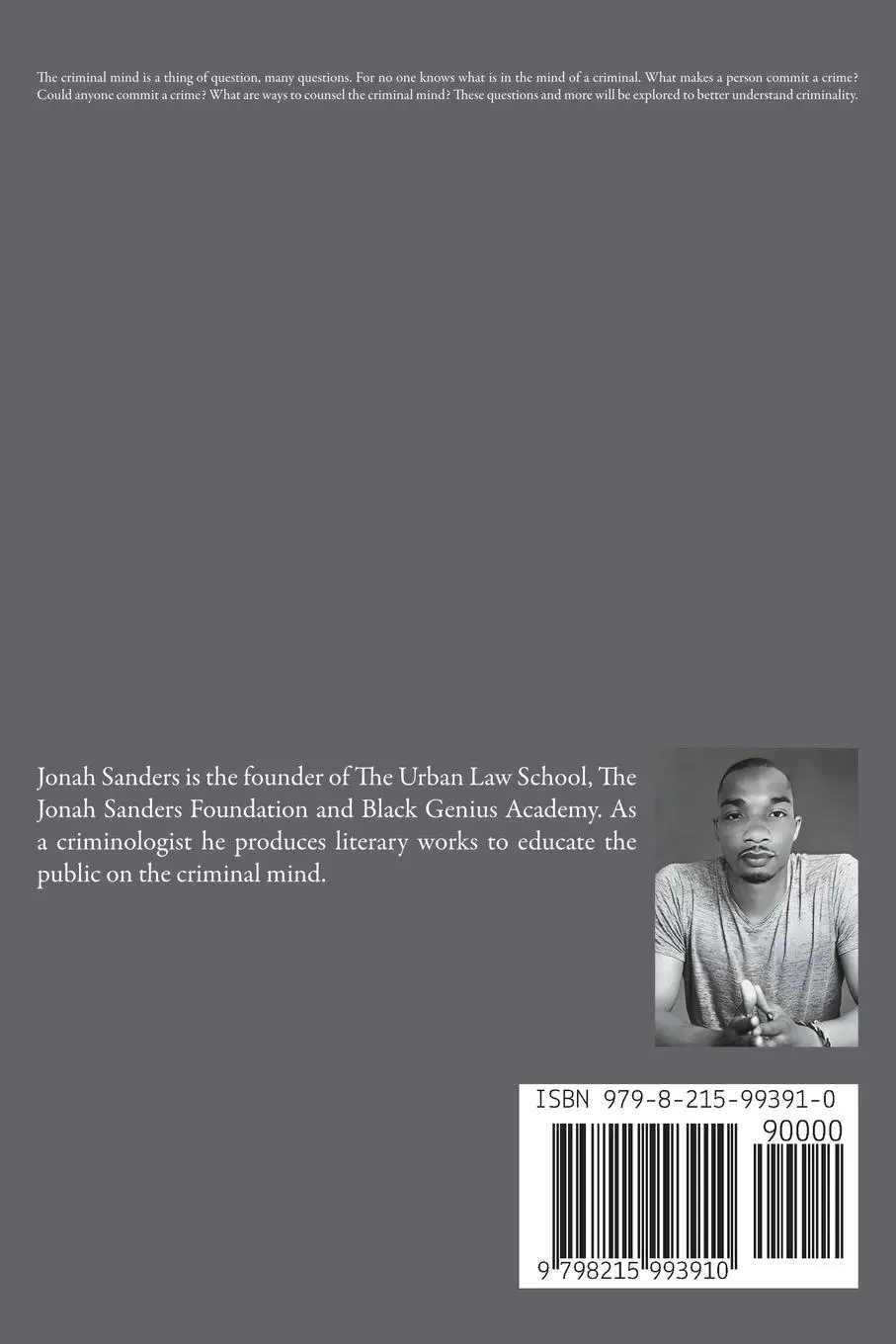 Rückseite: 9798215993910 | Unzipping The Mind | The Psychology of Criminal Minds | Jonah Sanders