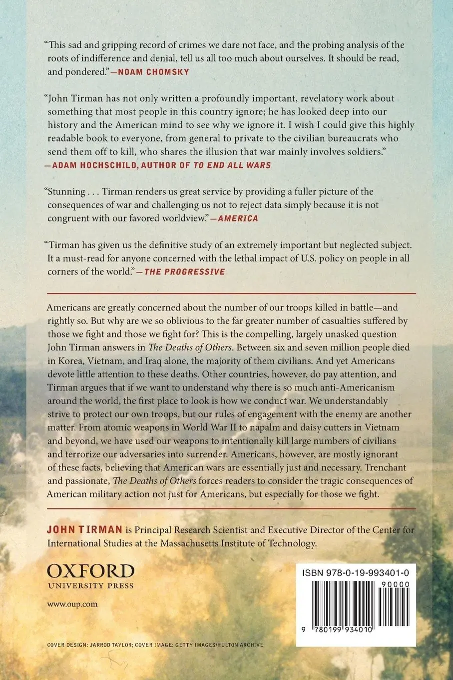 Rückseite: 9780199934010 | Deaths of Others | The Fate of Civilians in America's Wars | Tirman