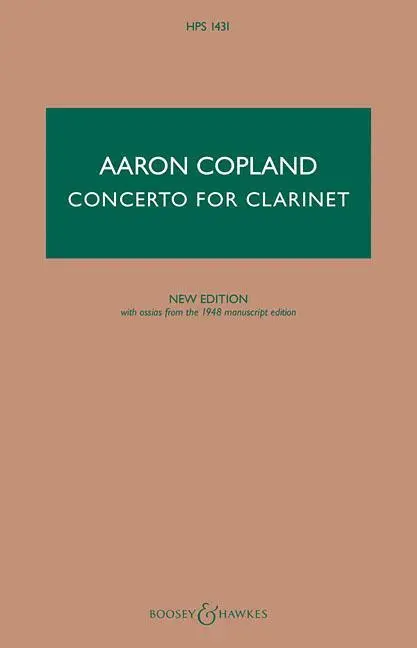 Concerto for Clarinet - New Edition