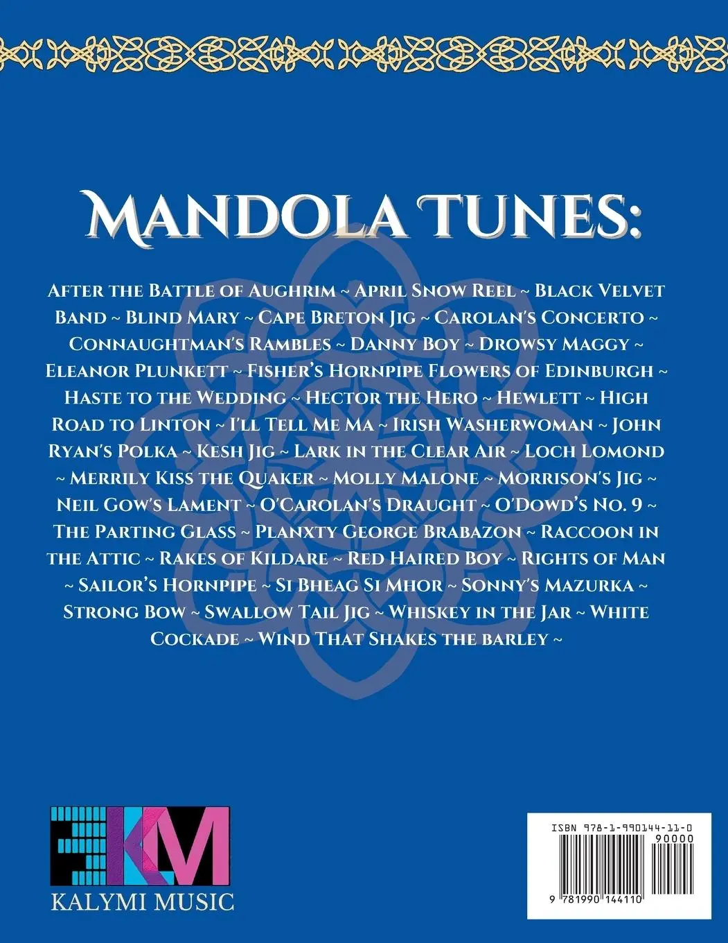 Rückseite: 9781990144110 | Celtic Mandola Music Book | Treble Clef and Tablature Edition | Buch