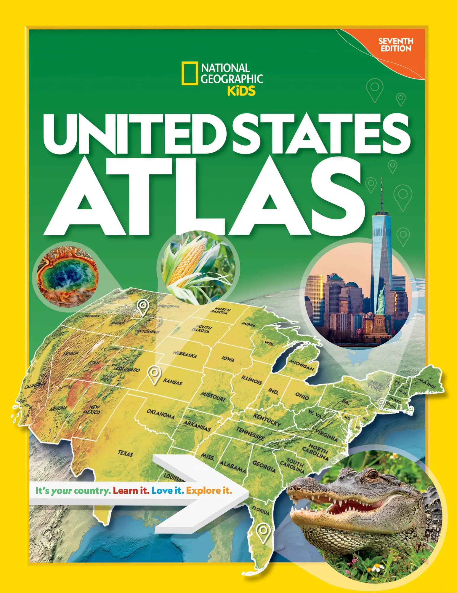 Cover: 9781426374210 | National Geographic Kids United States Atlas, 7th Edition | Kids