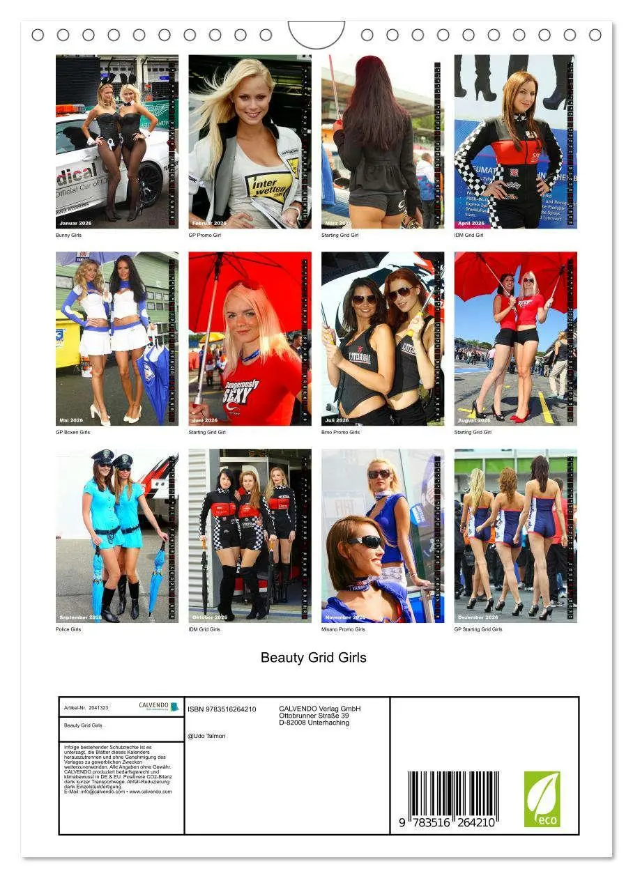 Bild: 9783516264210 | Beauty Grid Girls (Wandkalender 2026 DIN A4 hoch), CALVENDO...