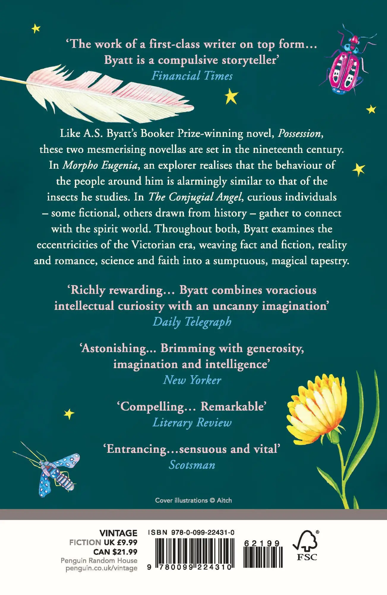 Rückseite: 9780099224310 | Angels And Insects | A S Byatt | Taschenbuch | 292 S. | Englisch