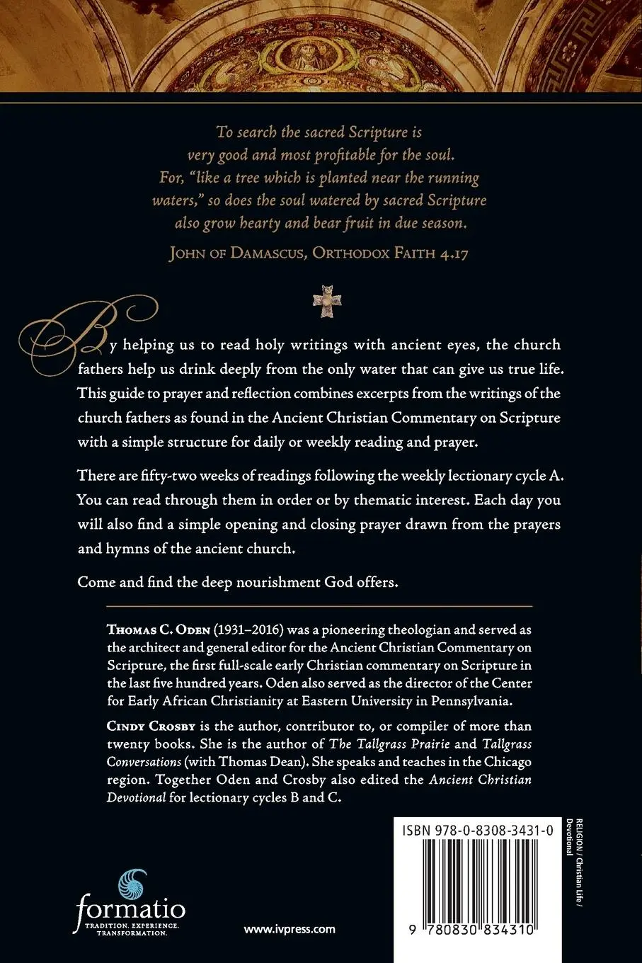 Rückseite: 9780830834310 | Ancient Christian Devotional | Lectionary Cycle A | Crosby (u. a.)