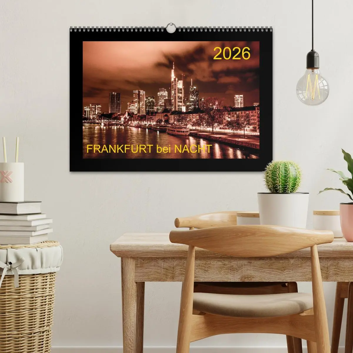 Bild: 9783457924310 | Frankfurt bei Nacht 2026 (Wandkalender 2026 DIN A3 quer), CALVENDO...