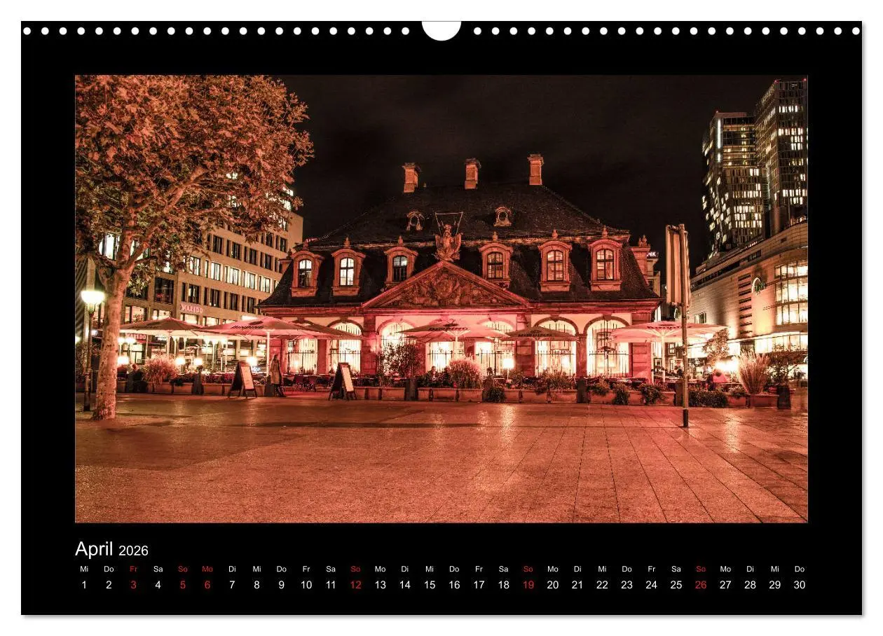 Bild: 9783457924310 | Frankfurt bei Nacht 2026 (Wandkalender 2026 DIN A3 quer), CALVENDO...
