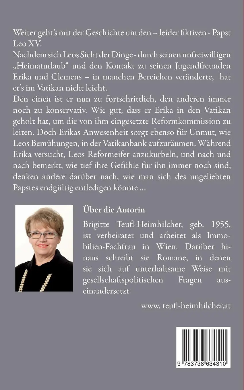 Rückseite: 9783738634310 | Als Papst lebt man gefährlich | Brigitte Teufl-Heimhilcher | Buch