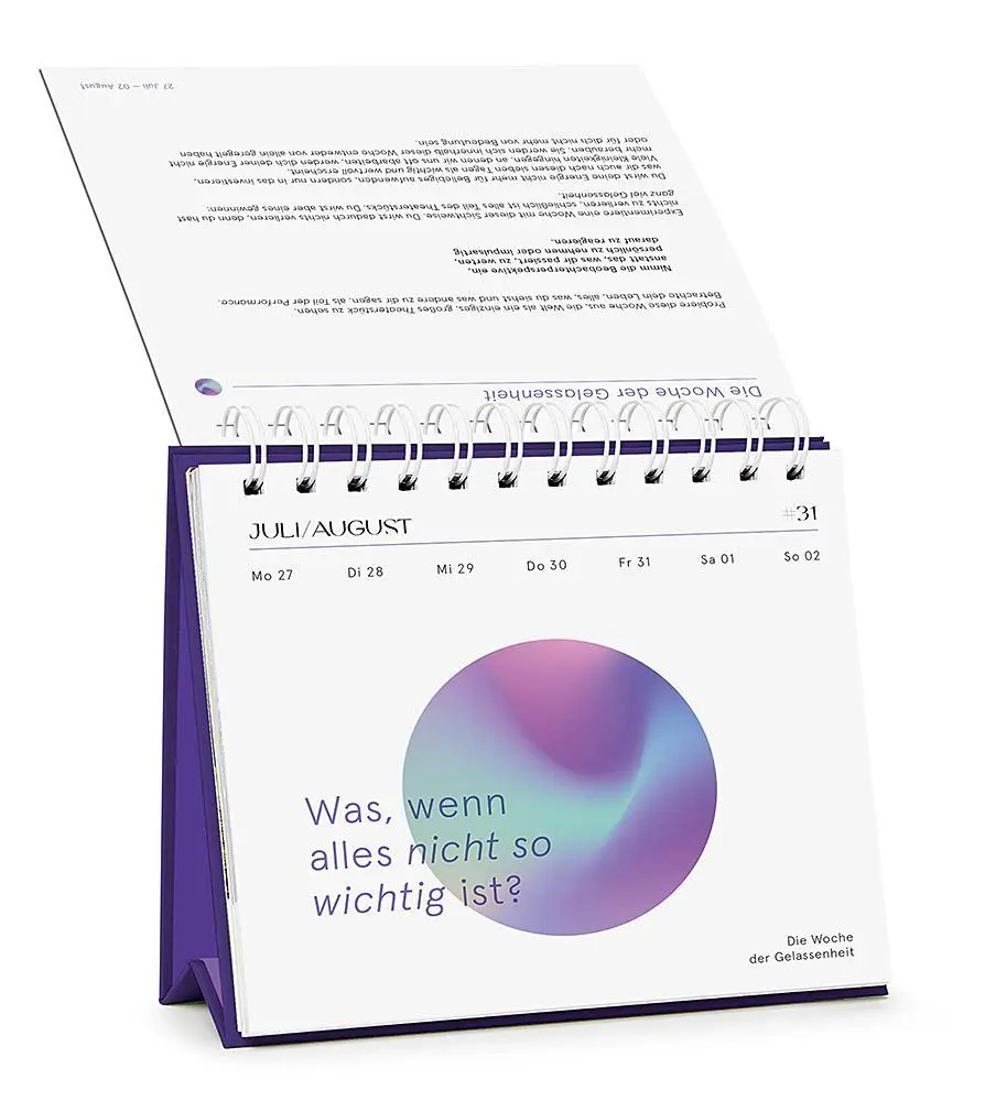 Bild: 4251693904410 | Wochenkalender 2026: Mindful Minute | Sarah Desai | Kalender | 108 S.
