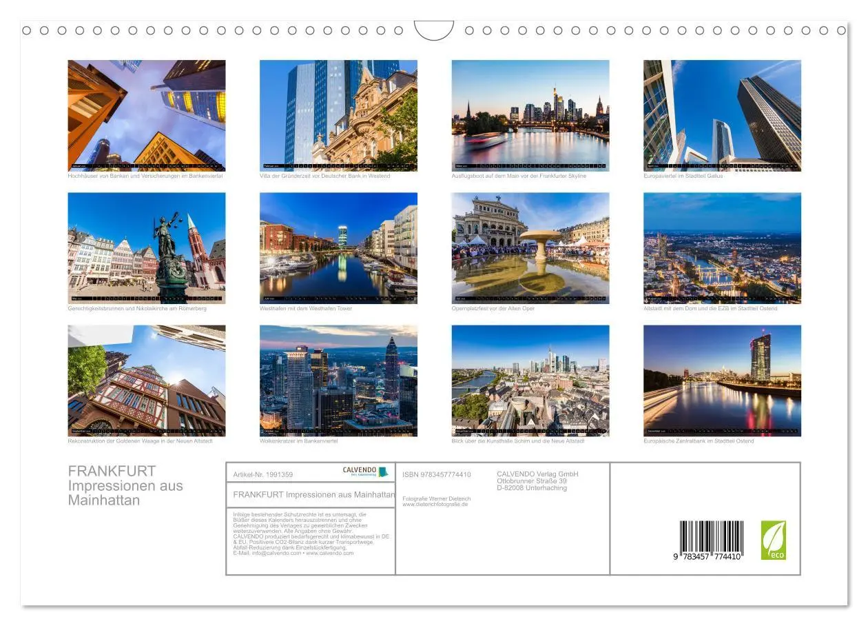 Bild: 9783457774410 | FRANKFURT Impressionen aus Mainhattan (Wandkalender 2026 DIN A3...
