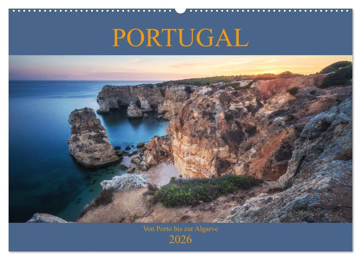 Cover: 9783457844410 | Portugal - Von Porto bis zur Algarve (Wandkalender 2026 DIN A2...