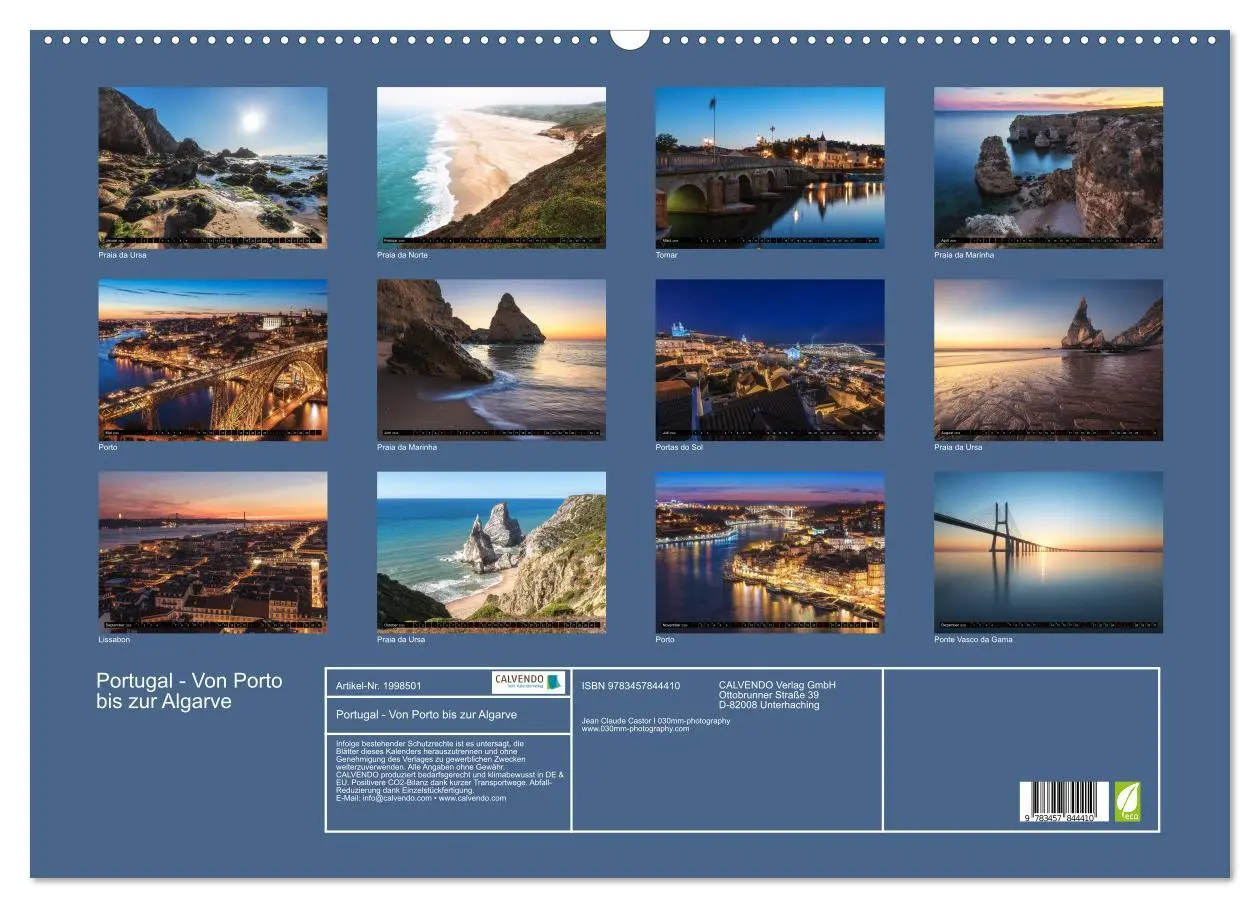 Bild: 9783457844410 | Portugal - Von Porto bis zur Algarve (Wandkalender 2026 DIN A2...