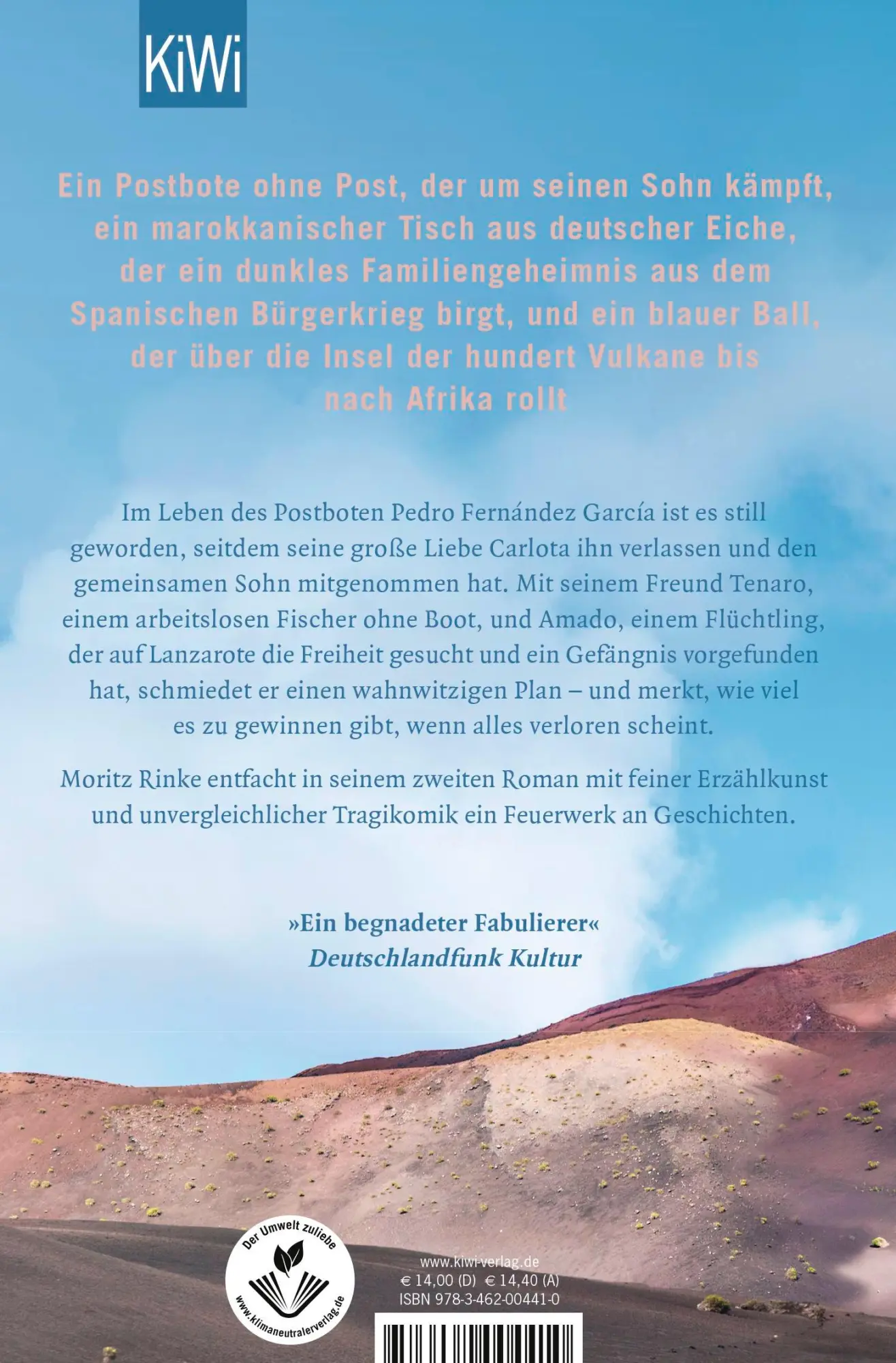 Rückseite: 9783462004410 | Der längste Tag im Leben des Pedro Fernández García | Roman | Rinke
