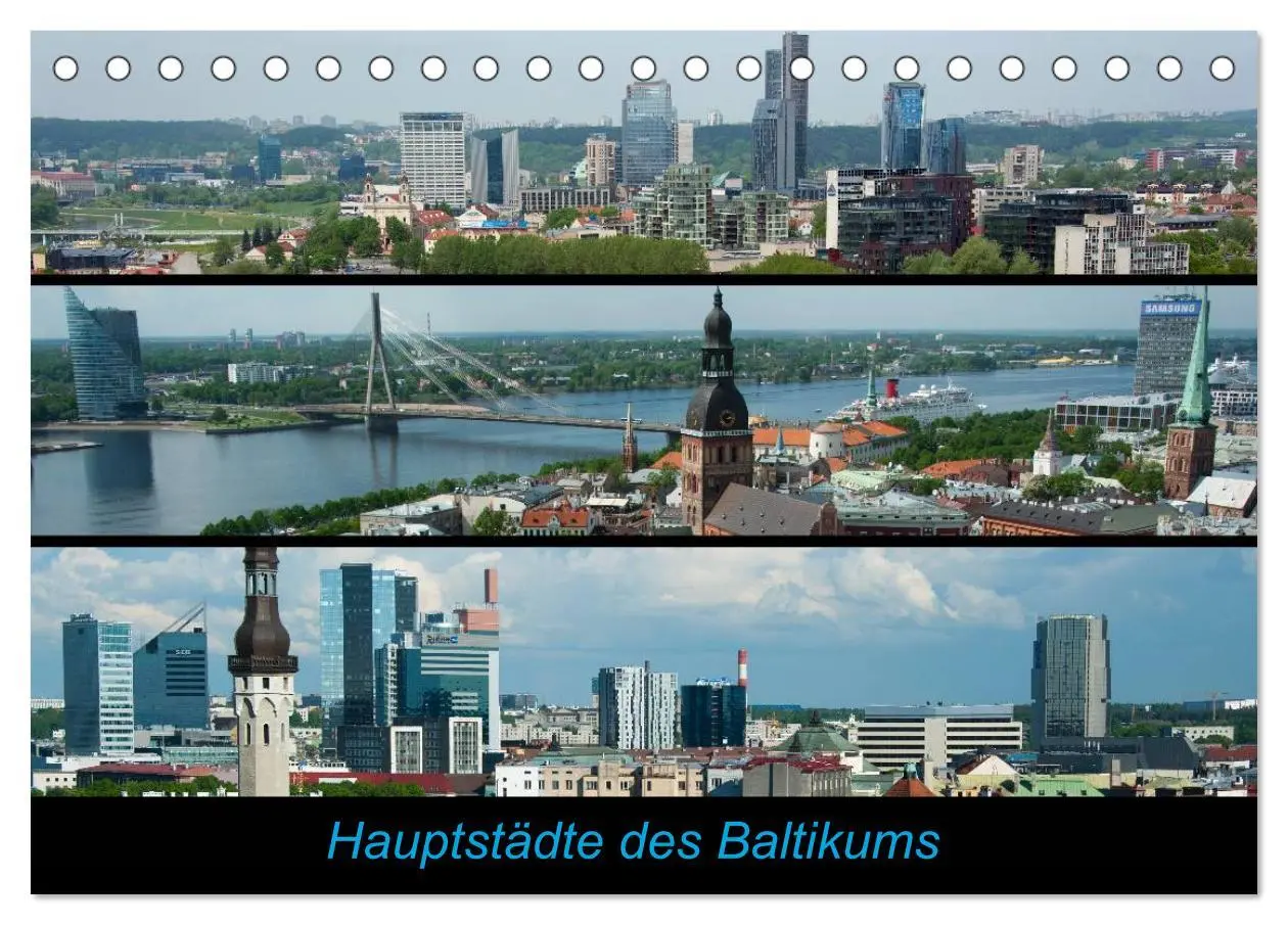 Cover: 9783516174410 | Hauptstädte des Baltikums (Tischkalender 2026 DIN A5 quer),...