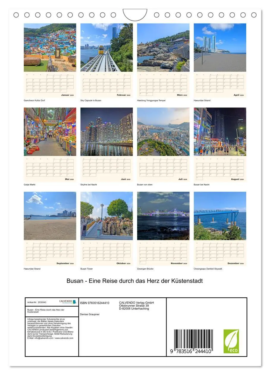 Bild: 9783516244410 | Busan - Eine Reise durch das Herz der Küstenstadt (Wandkalender...